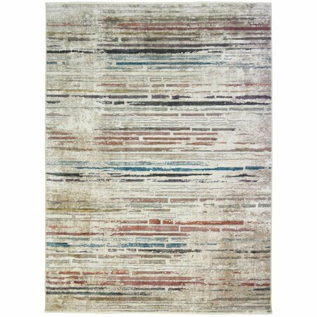 SLEEP EZ 2 ft. 1 in. x 3 ft. 3 in. Oxford Hillcrest Area Rug, Multi Color SL2142659